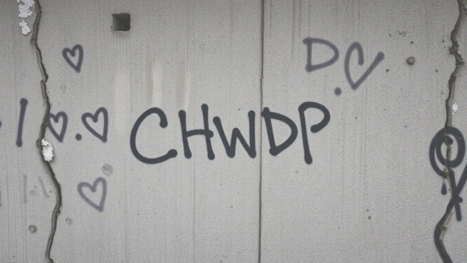 W jakich kontekstach CHWDP pojawia się w graffiti?
