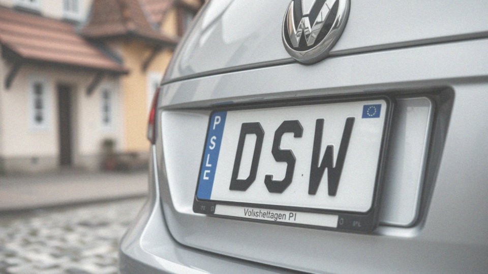 Jakie elementy zawierają tablice rejestracyjne DSW?