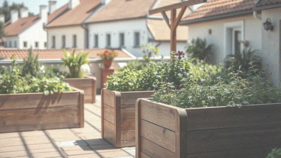 Dlaczego podwyższone grządki są popularne w ogrodach z tarasem?