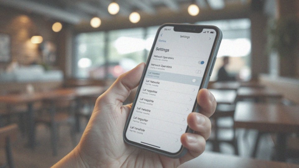 Jak wyszukać dostępne sieci komórkowe w telefonie?
