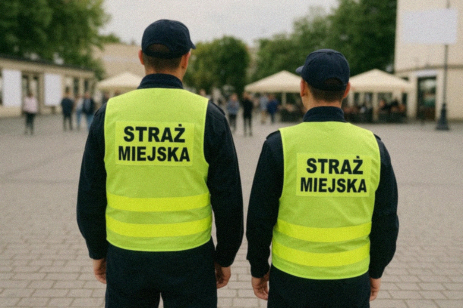 Ujęcie wandali dewastujących mienie w Łomiankach